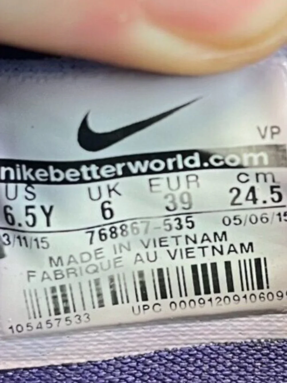 Nike KD 8 Suit Girls Size 6.5Y Purple Green‎ Athletic Basketball Shoes Sneakers